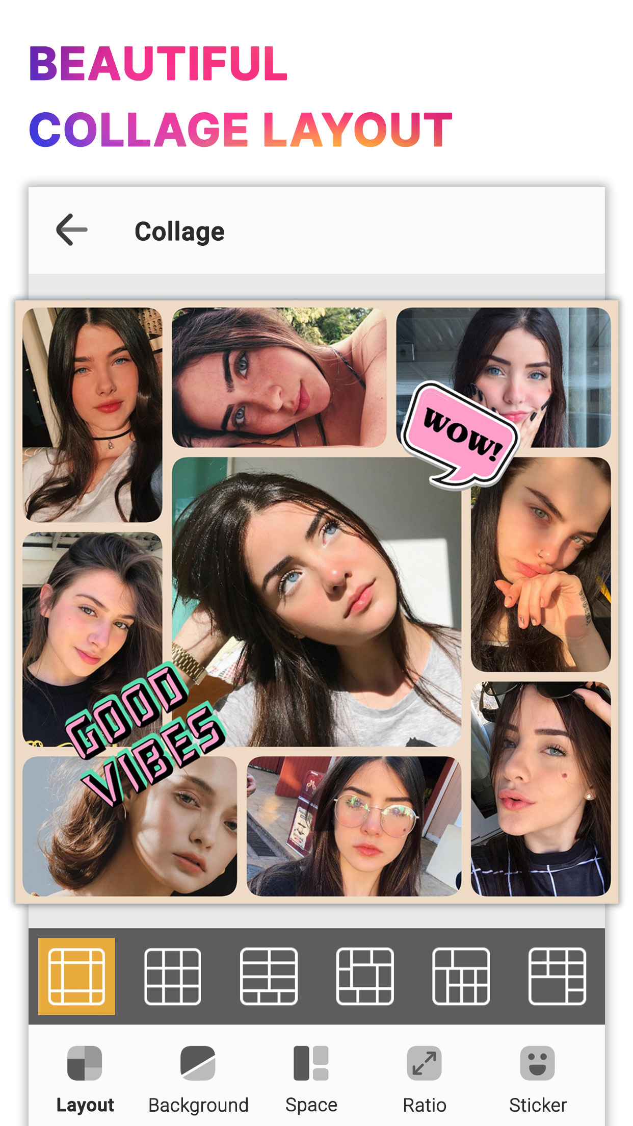 اسکرین شات 1 برنامه Photo Collage Maker & Editor