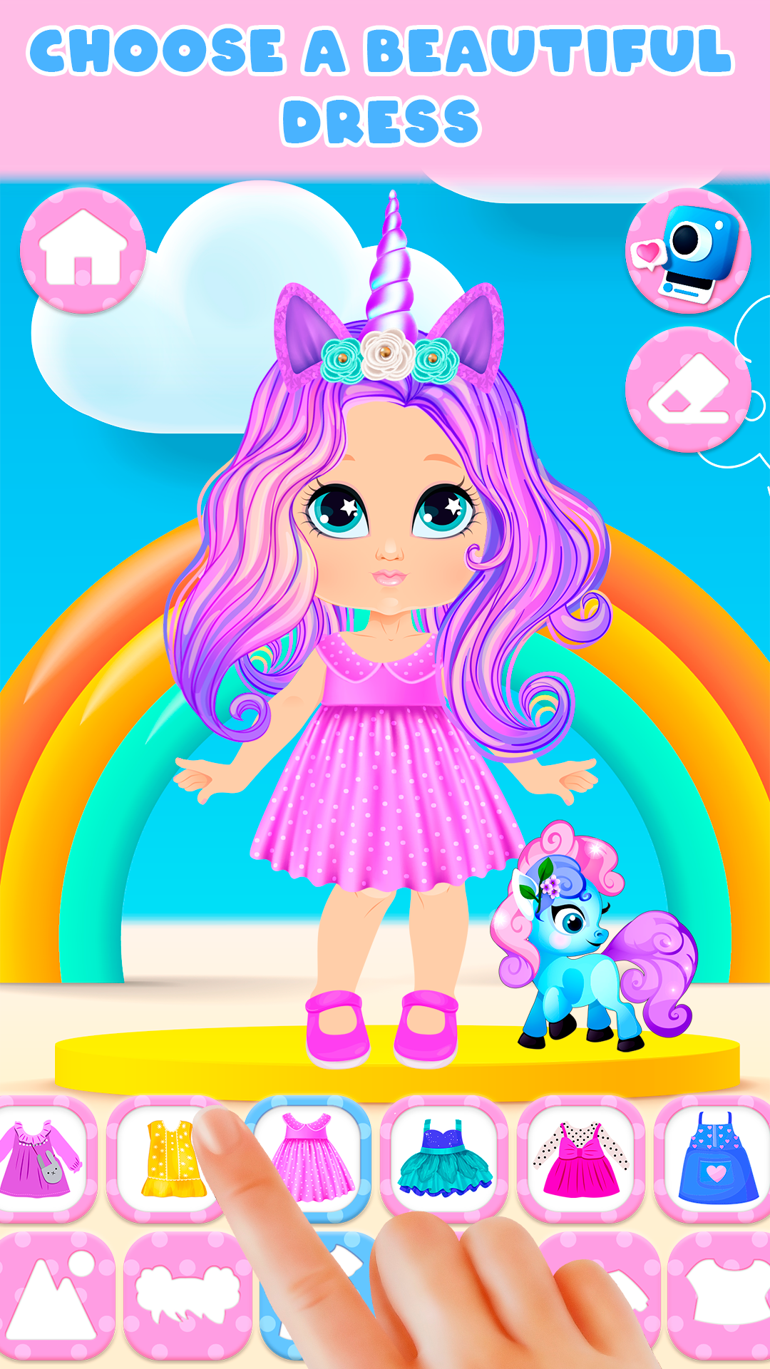 اسکرین شات 3 بازی Dress: games for girls Offline