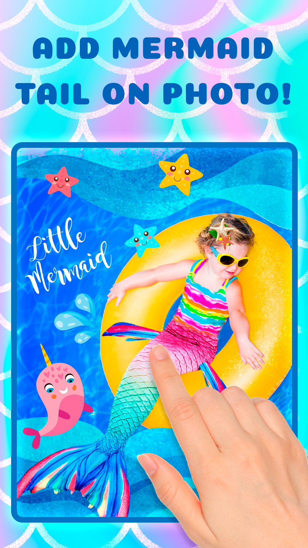 اسکرین شات 3 برنامه Mermaid Photo Editor & Frames