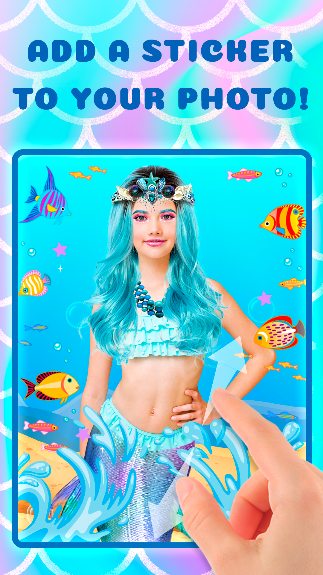 اسکرین شات 1 برنامه Mermaid Photo Editor & Frames