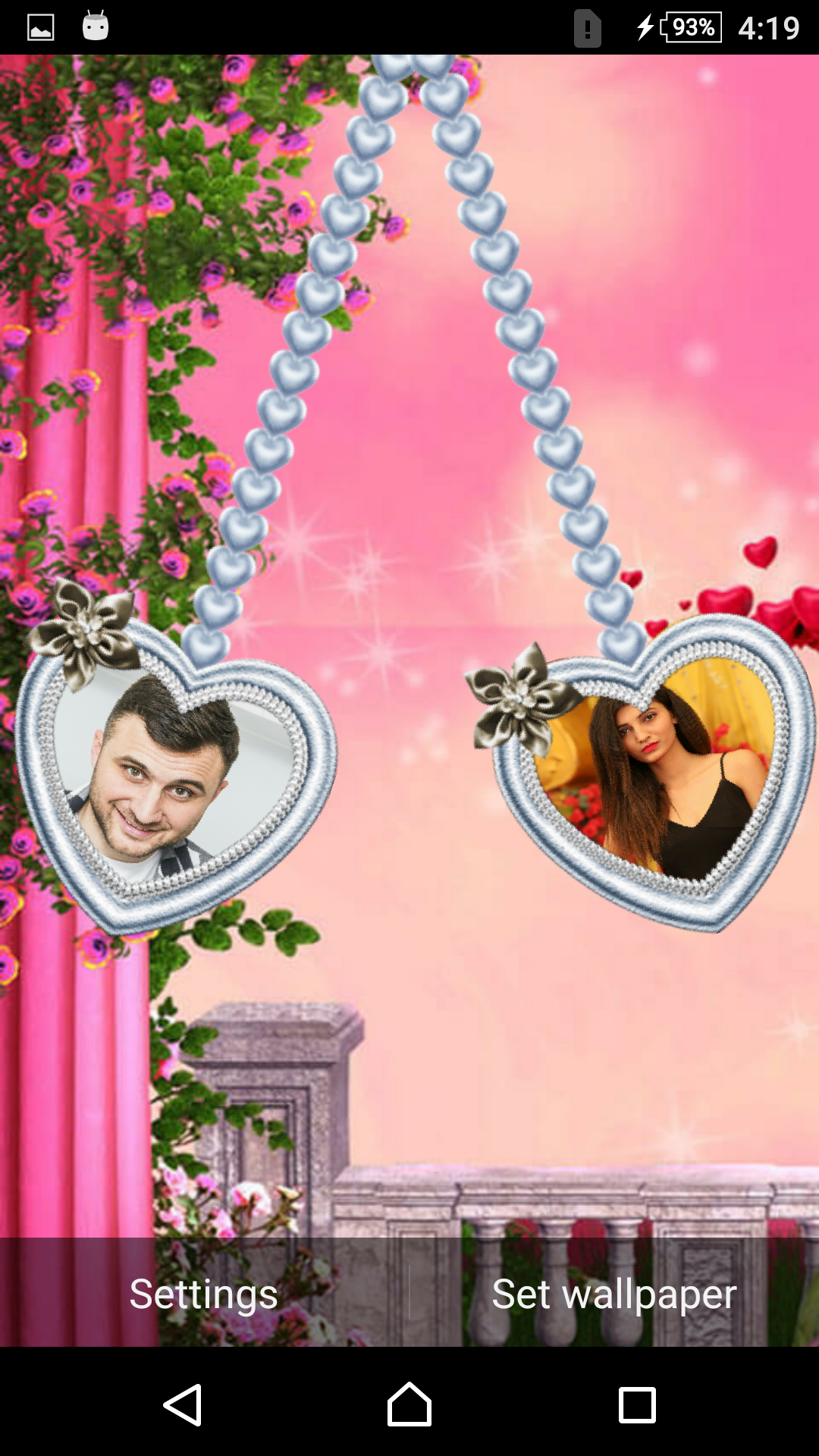 اسکرین شات 2 برنامه Couple Photo Live Wallpaper