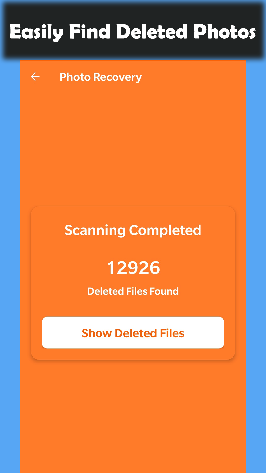 اسکرین شات 2 برنامه Deleted Photo Recovery