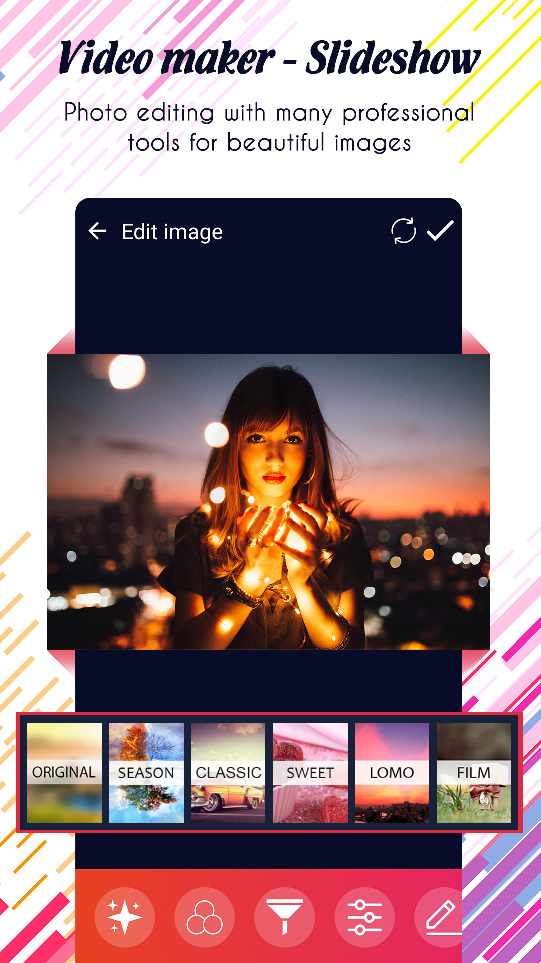 اسکرین شات 5 برنامه Photo video maker