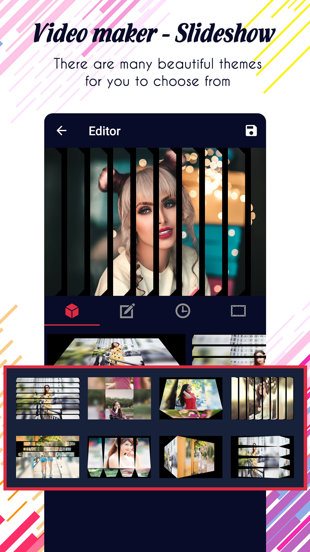 اسکرین شات 5 برنامه Photo video maker