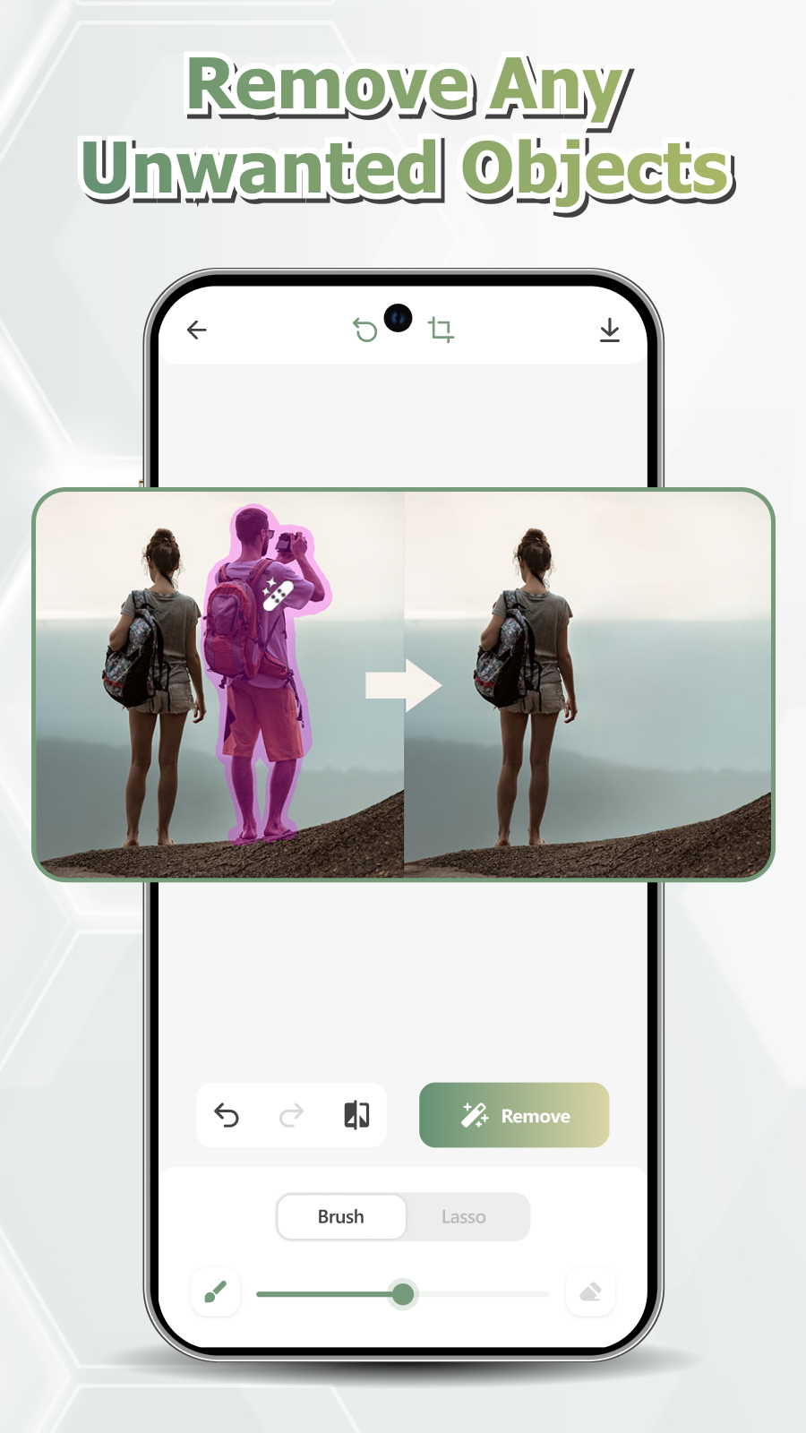 اسکرین شات 2 برنامه AI Photo Enhancer and Remover
