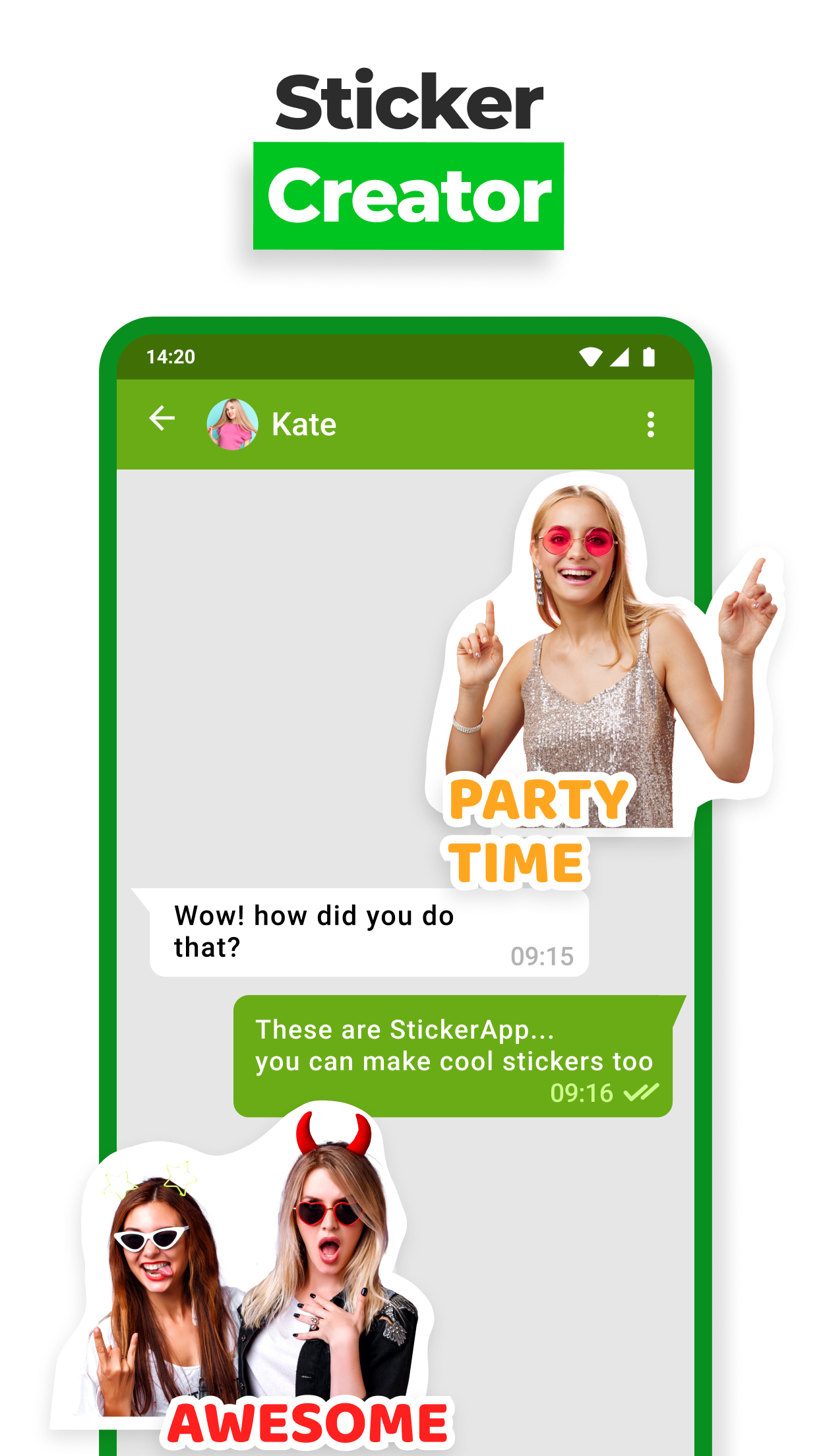اسکرین شات 1 برنامه Sticker Maker - WAStickers