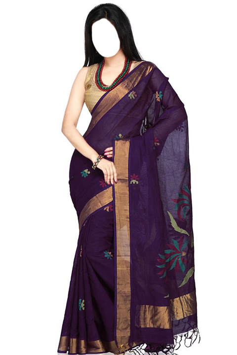 اسکرین شات 1 برنامه Cotton Saree Photo Frame