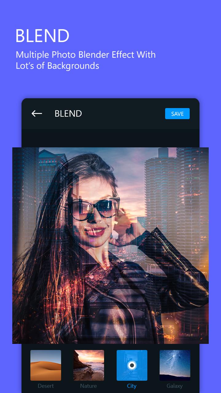 اسکرین شات 1 برنامه Blend Collage - Photo Mixer