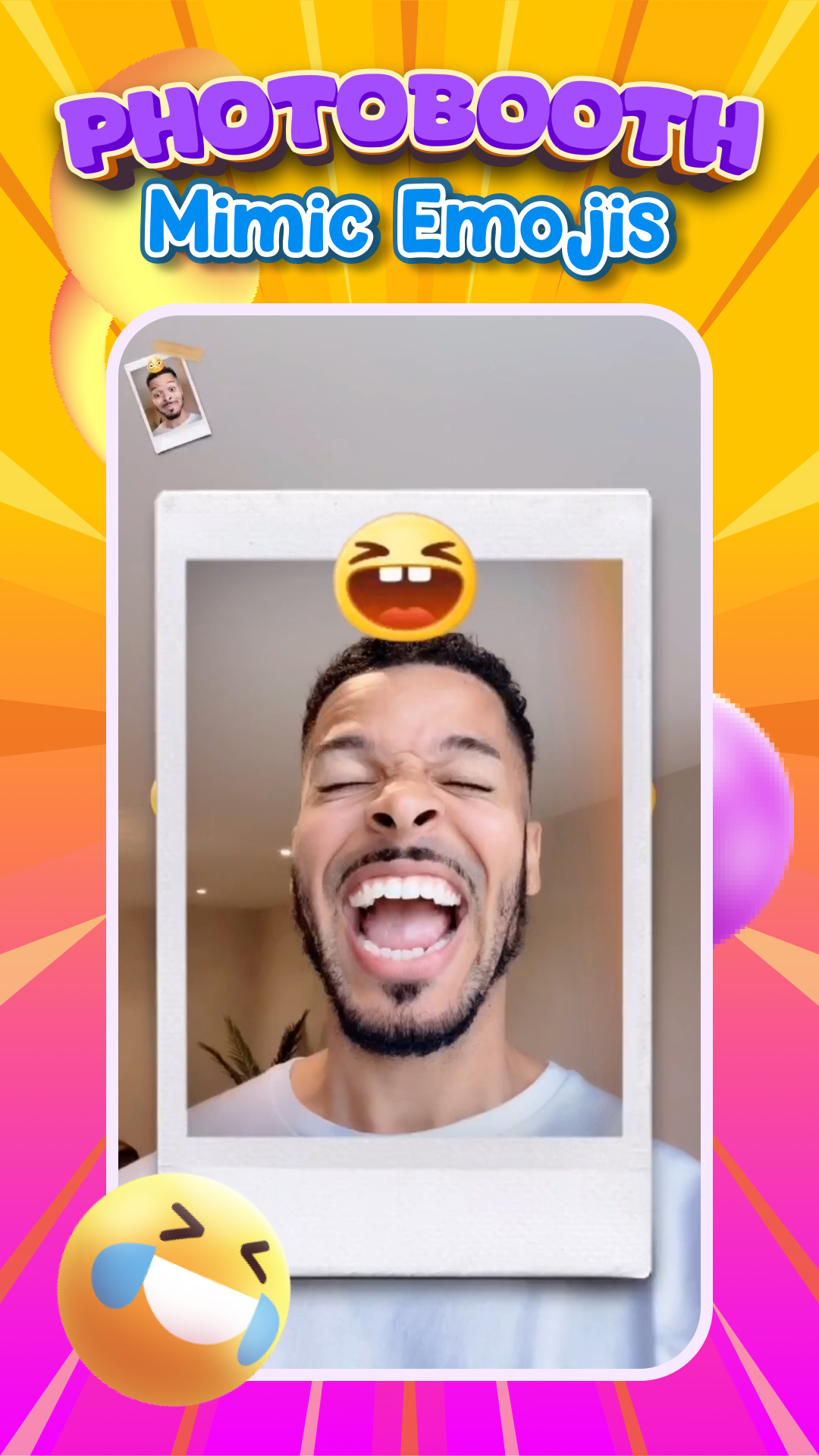 اسکرین شات 2 برنامه Funmoji - Funny Face Filters