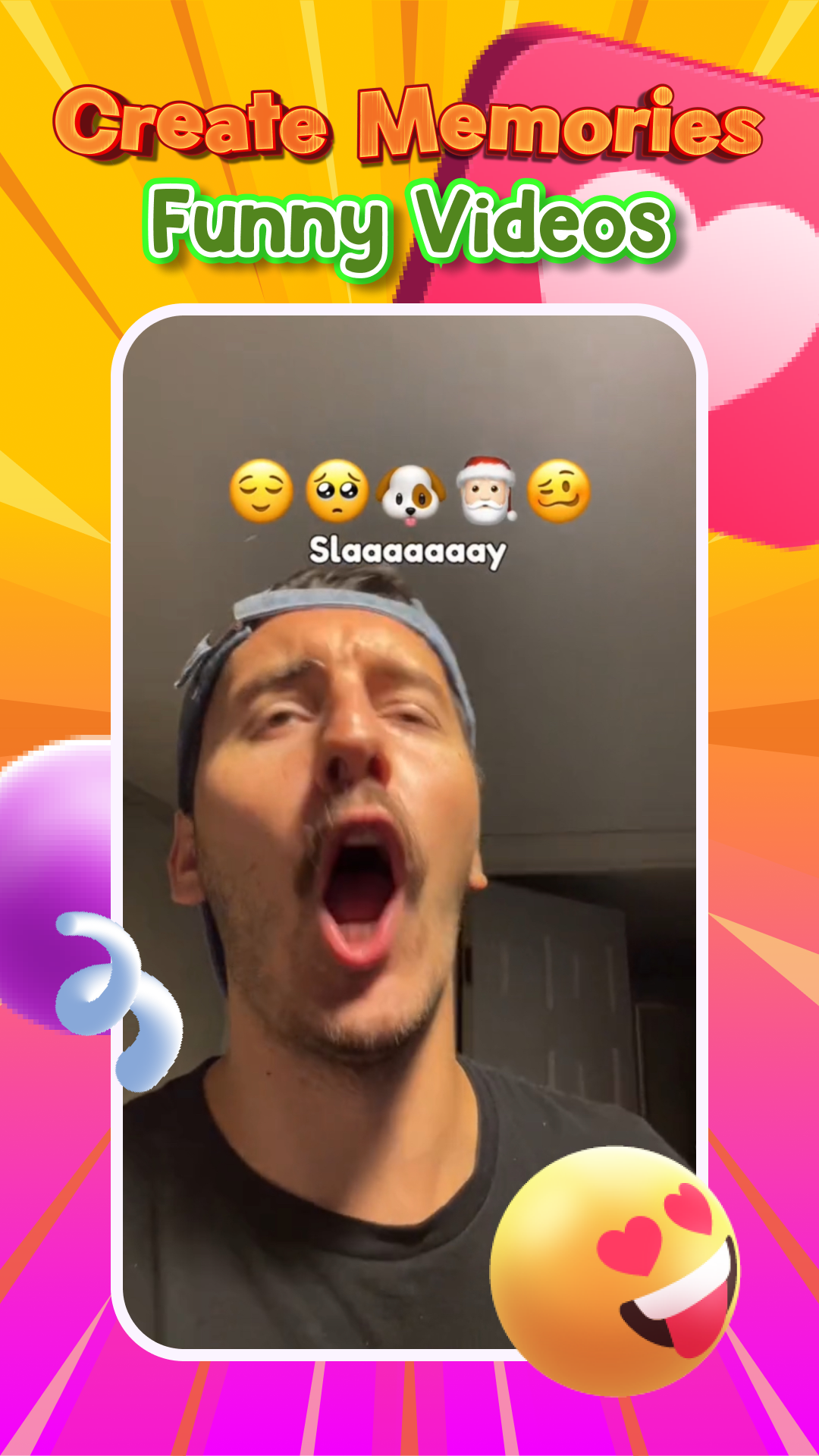 اسکرین شات 5 برنامه Funmoji - Funny Face Filters