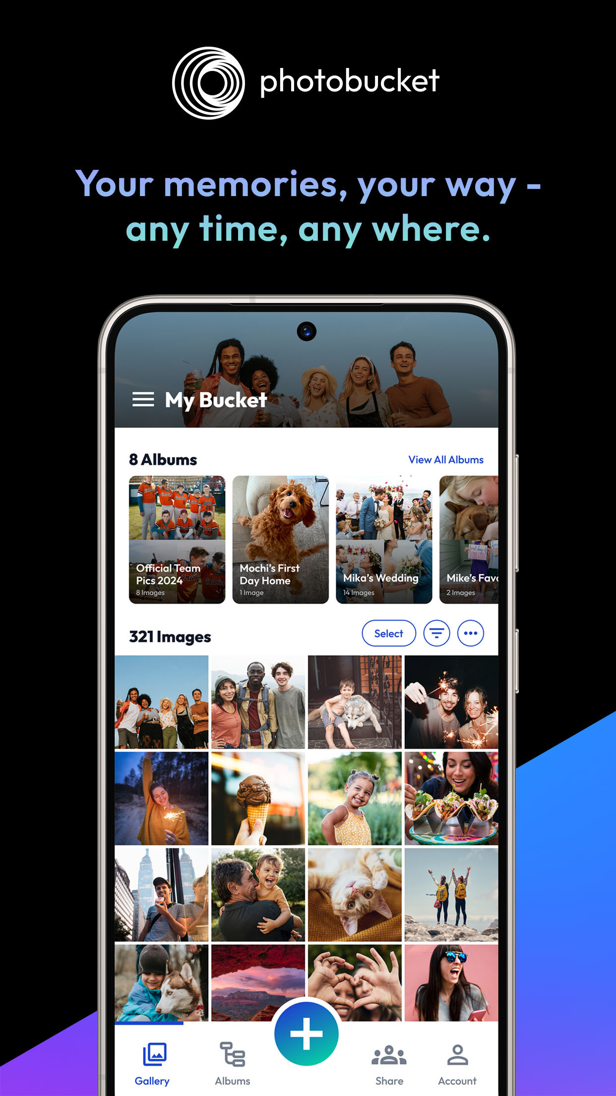 اسکرین شات 1 برنامه Photobucket Photo Storage