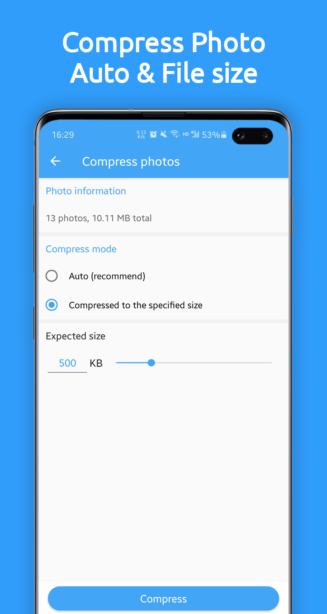 اسکرین شات 4 برنامه Photo Compressor and Resizer