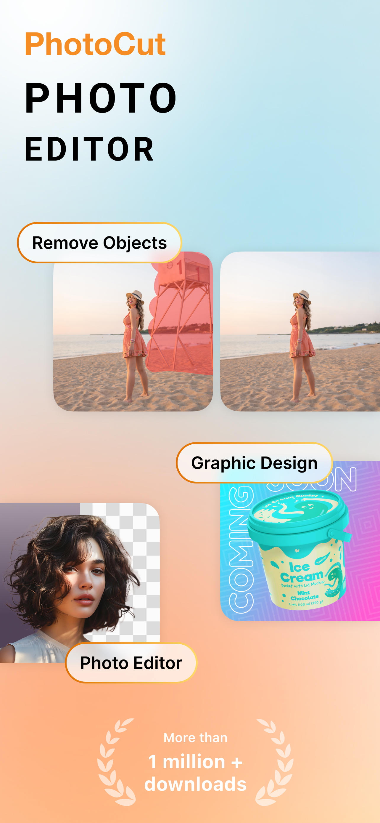 اسکرین شات 1 برنامه PhotoCut: Photo CutOut Editor