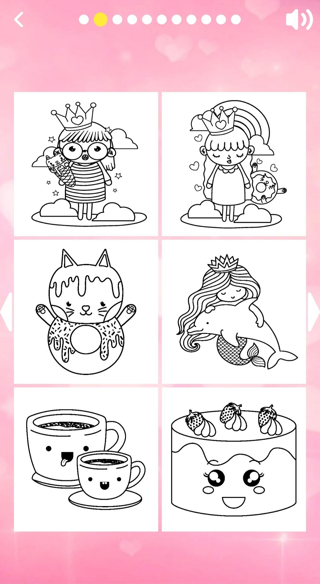 اسکرین شات 5 بازی Kawaii Game Coloring Book