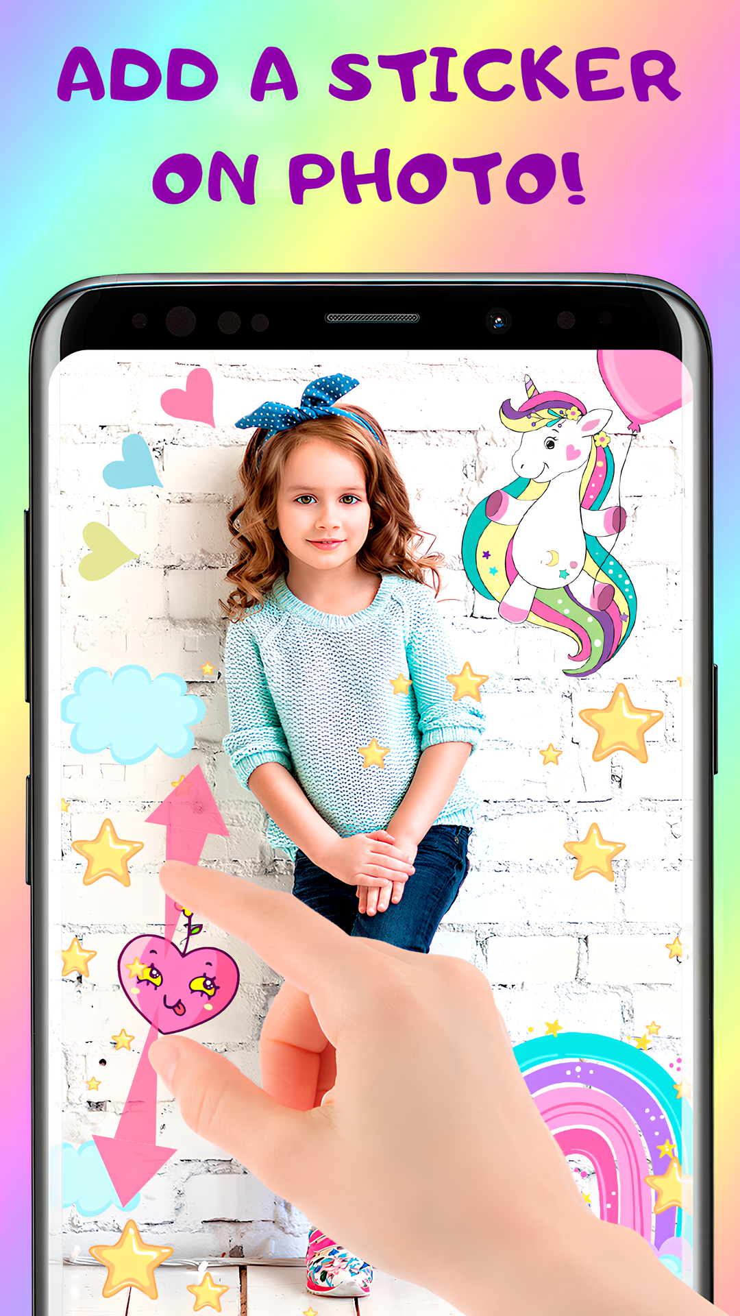 اسکرین شات 2 برنامه Unicorn Photo Stickers
