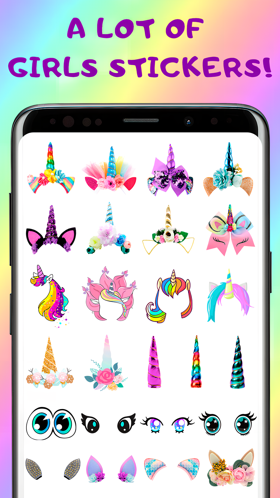 اسکرین شات 3 برنامه Unicorn Photo Stickers
