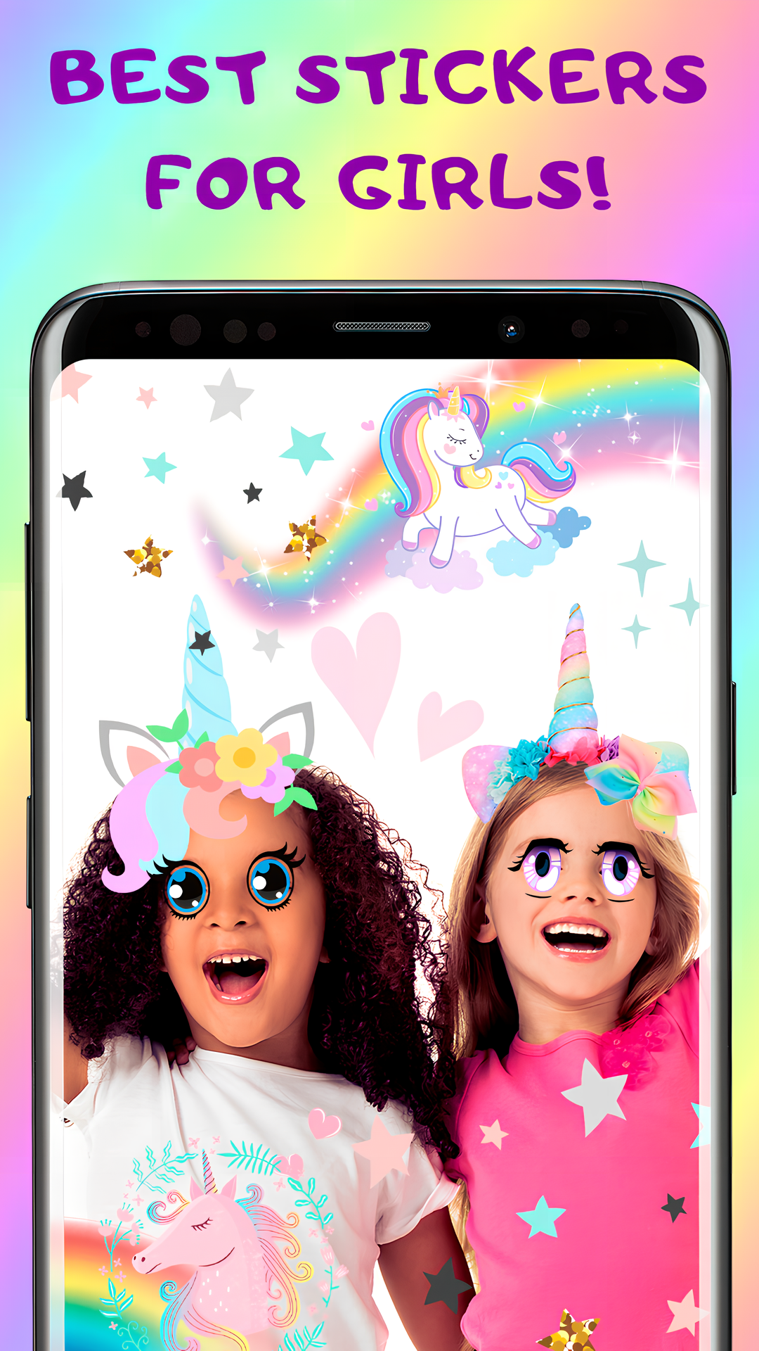 اسکرین شات 4 برنامه Unicorn Photo Stickers