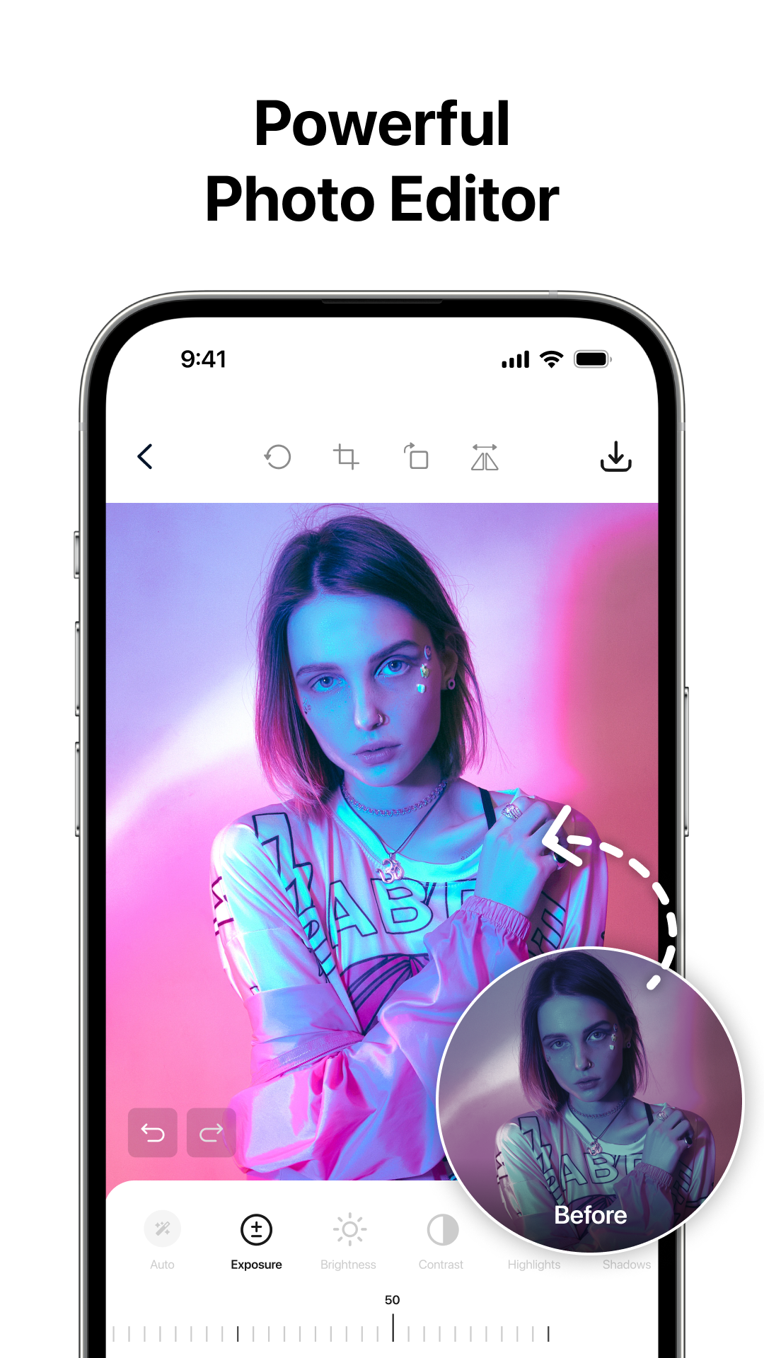 اسکرین شات 1 برنامه AI Photo Editor: BG Remover