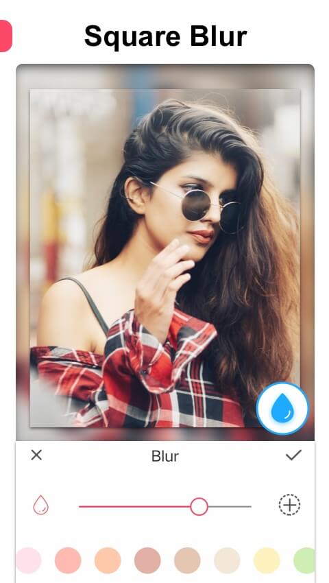 اسکرین شات 1 برنامه Square Pic - Blur Photo Editor