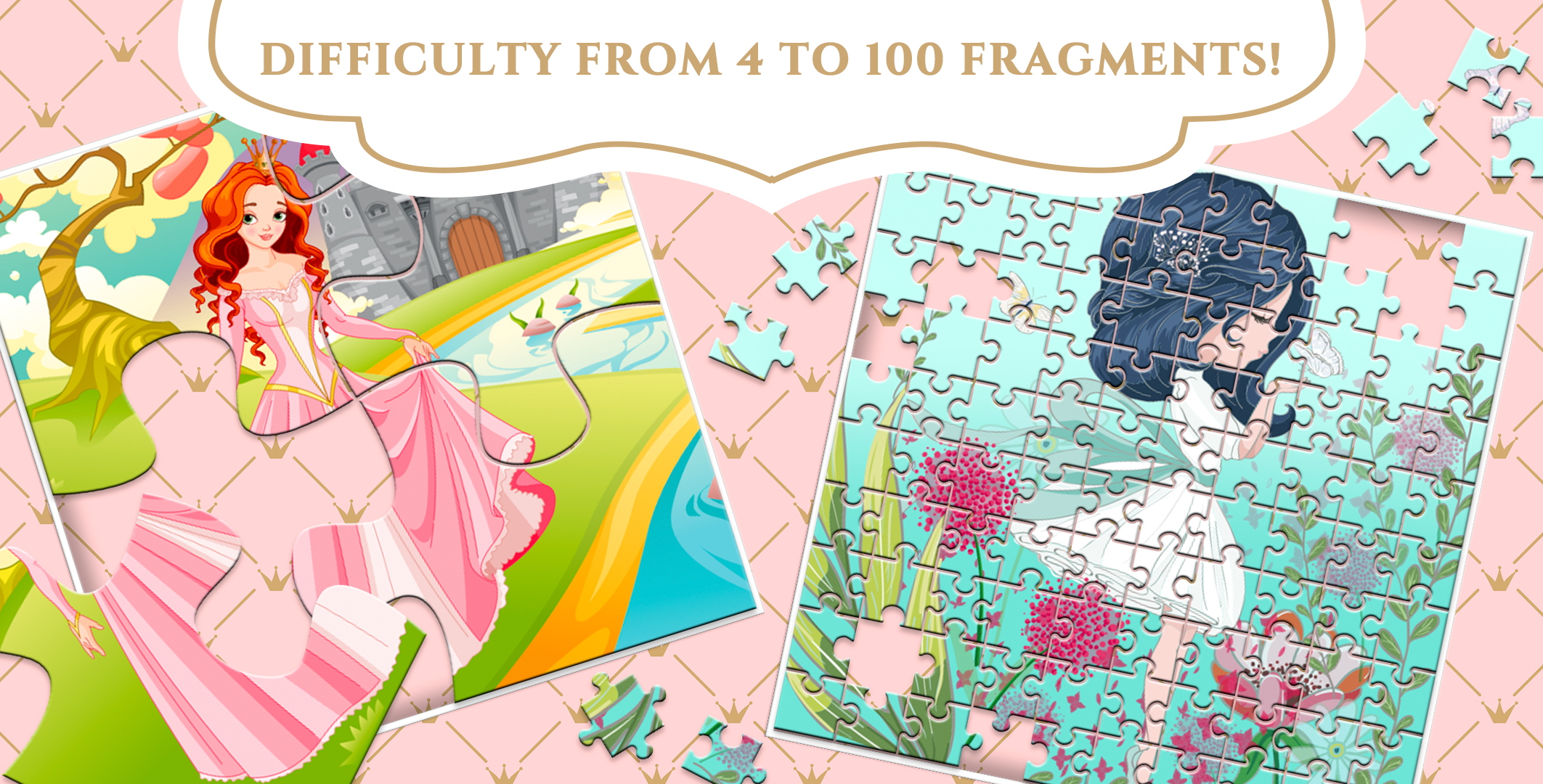 اسکرین شات 3 بازی Magic Princess Jigsaw Puzzles