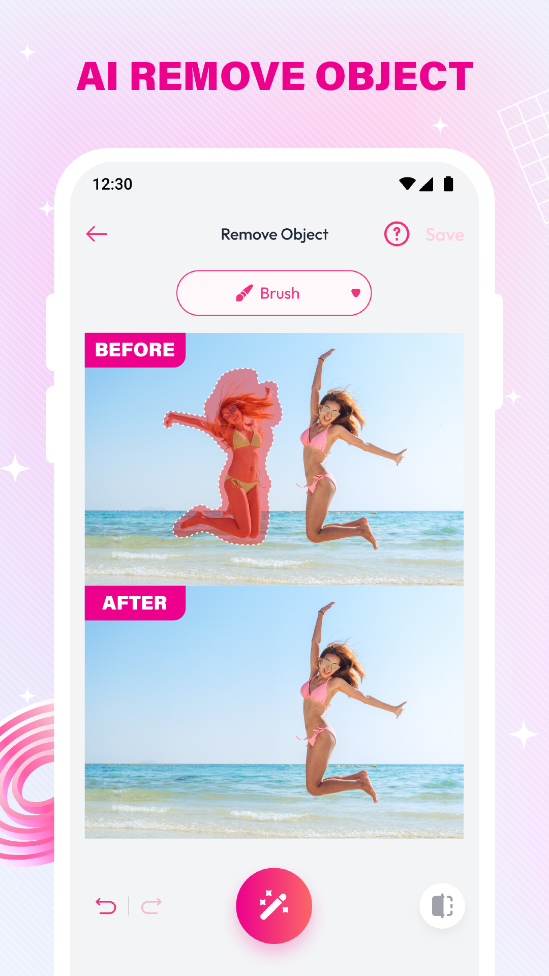 اسکرین شات 2 برنامه Genie: AI Enhancer & Remover