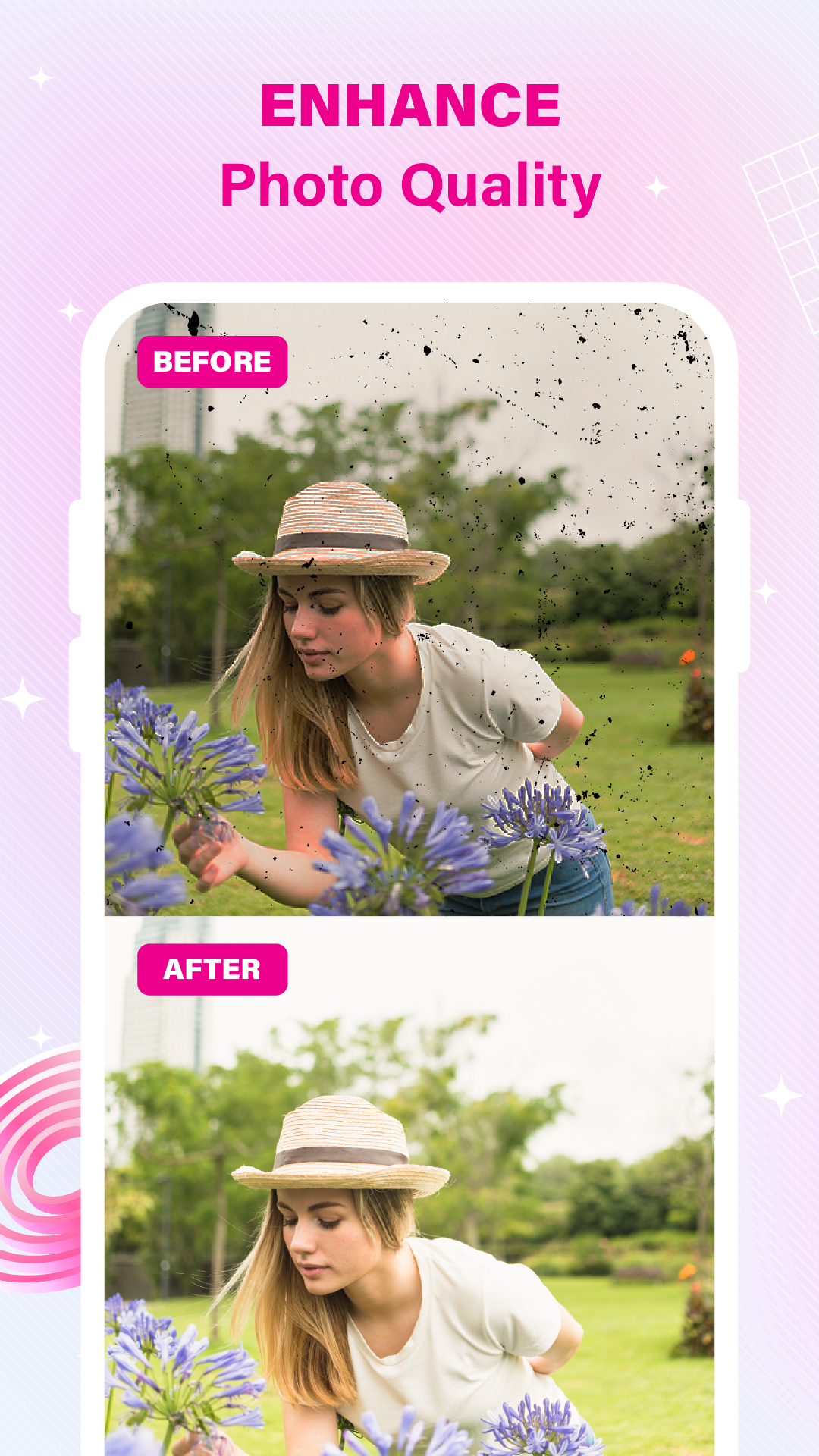 اسکرین شات 3 برنامه Genie: AI Enhancer & Remover
