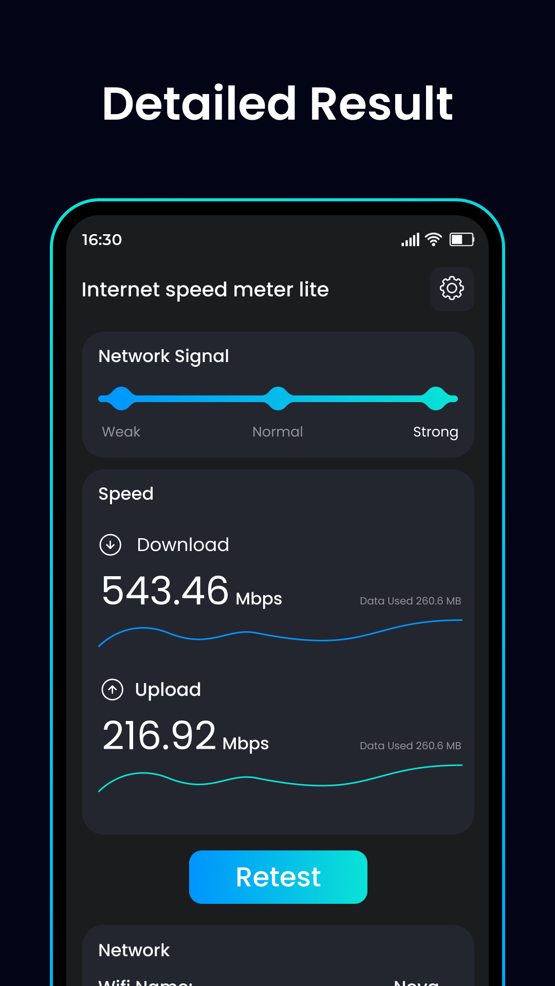 اسکرین شات 3 برنامه Internet Speed Meter