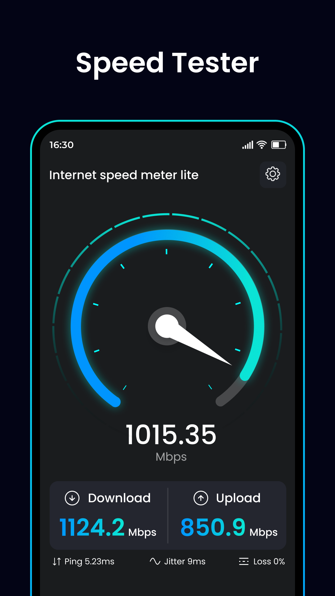 اسکرین شات 2 برنامه Internet Speed Meter