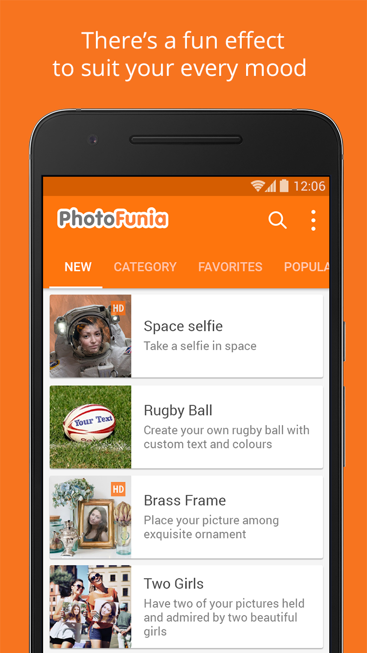 اسکرین شات 1 برنامه PhotoFunia