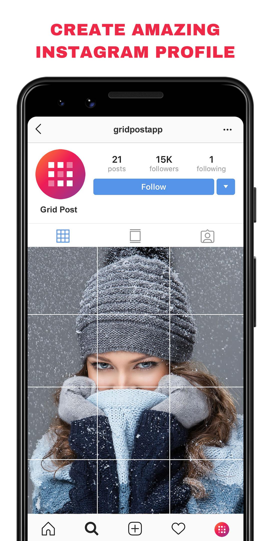 اسکرین شات 3 برنامه Grid Post - Photo Grid Maker