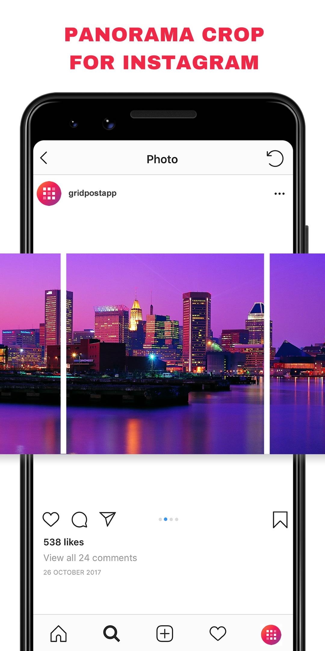 اسکرین شات 6 برنامه Grid Post - Photo Grid Maker