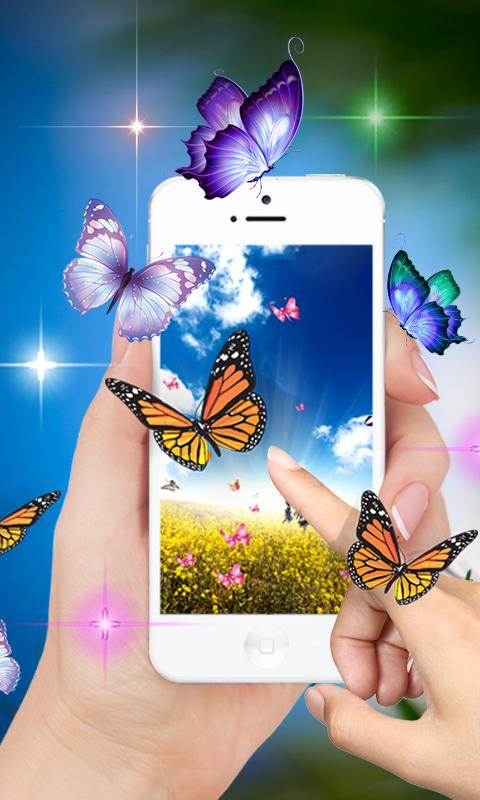 اسکرین شات 2 برنامه Butterfly Live Wallpaper 2023