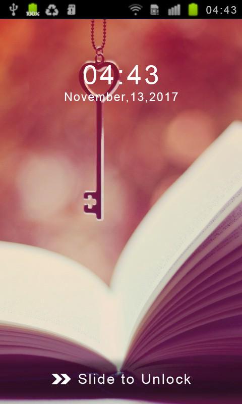 اسکرین شات 1 برنامه Heart Lock Screen