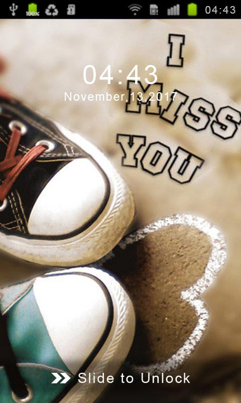 اسکرین شات 3 برنامه Heart Lock Screen