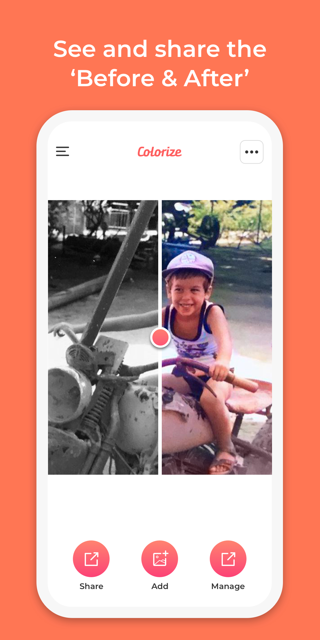 اسکرین شات 4 برنامه Colorize - Color to Old Photos