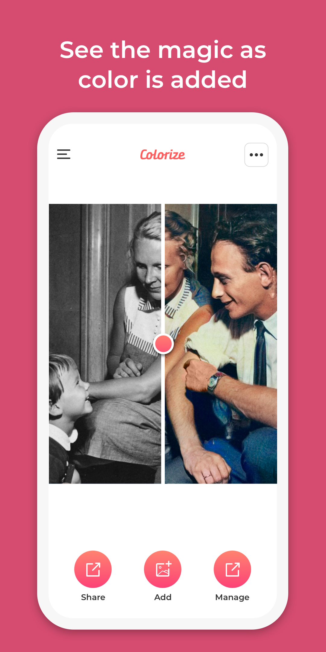 اسکرین شات 3 برنامه Colorize - Color to Old Photos