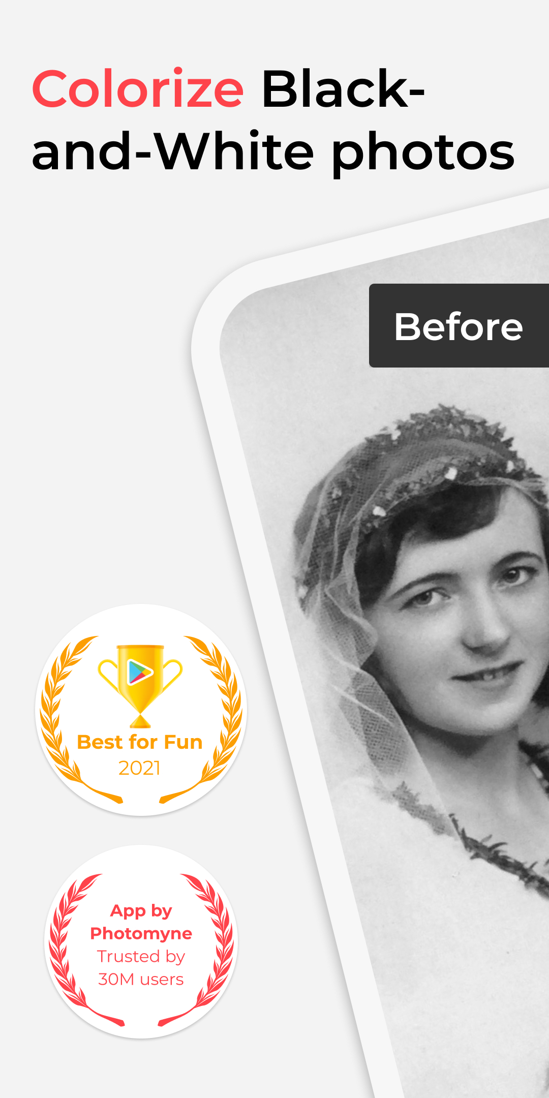 اسکرین شات 1 برنامه Colorize - Color to Old Photos
