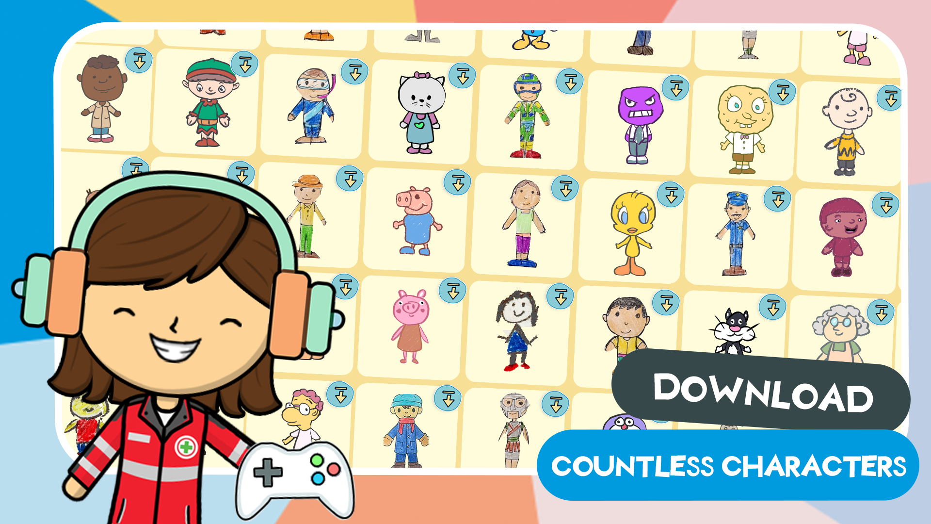 اسکرین شات 5 بازی Lila's World:Create Play Learn