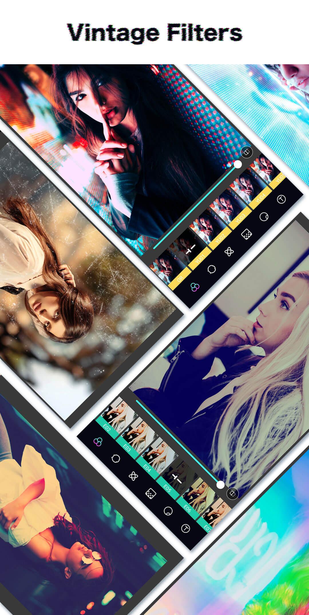 اسکرین شات 3 برنامه Glitch Photo Editor - Vintage