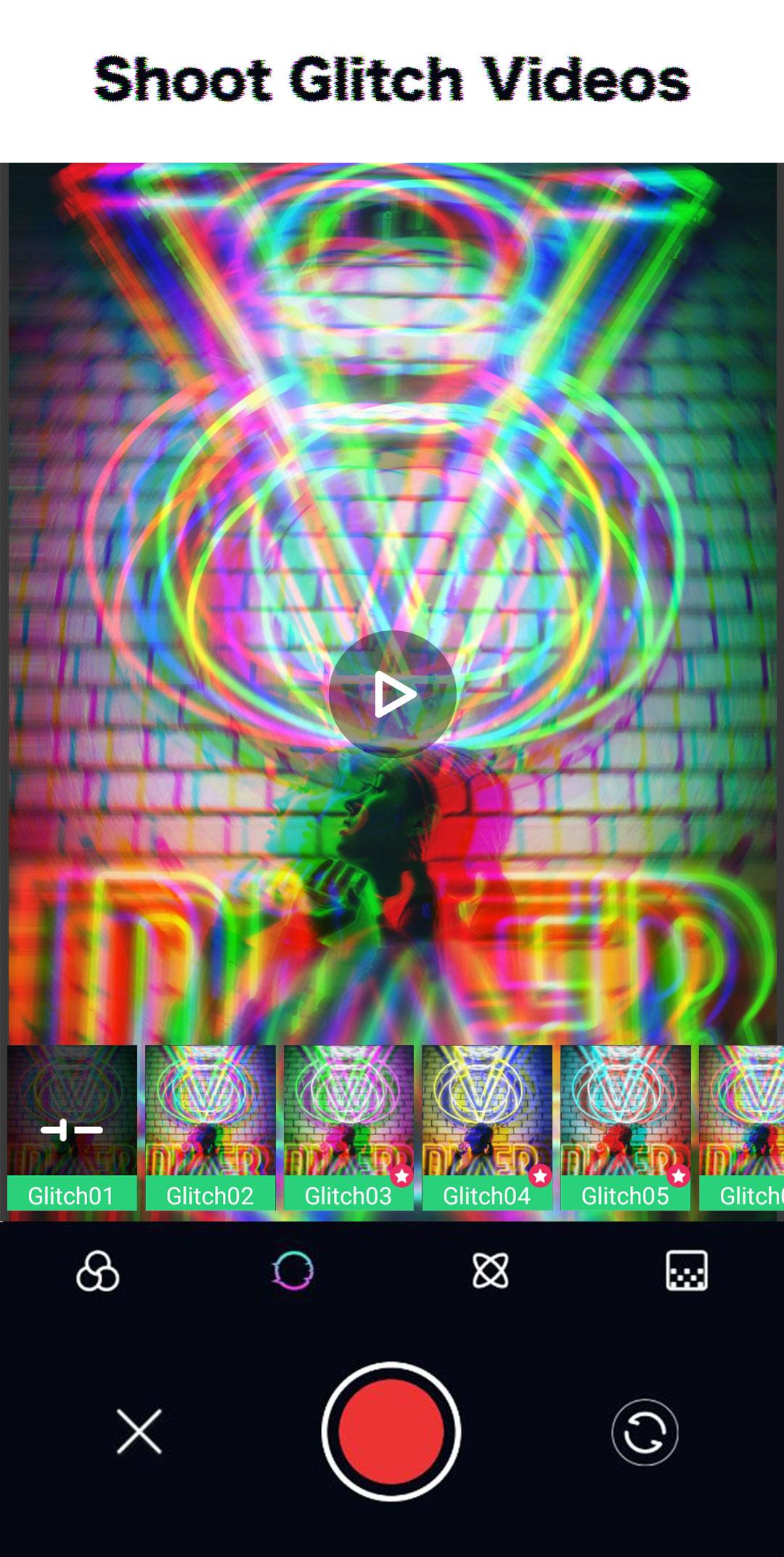 اسکرین شات 1 برنامه Glitch Photo Editor - Vintage