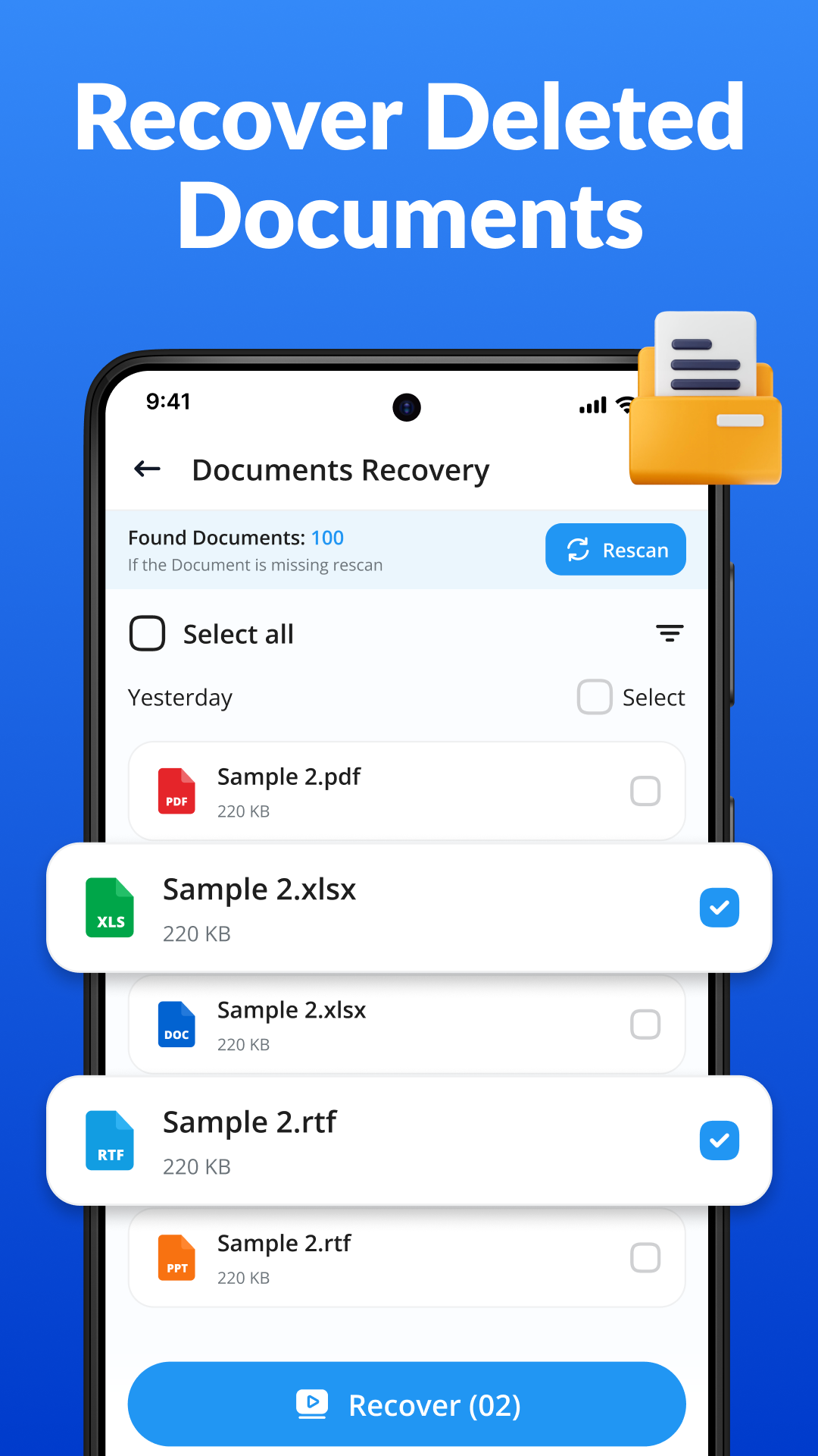 اسکرین شات 7 برنامه Photo & Video Recovery
