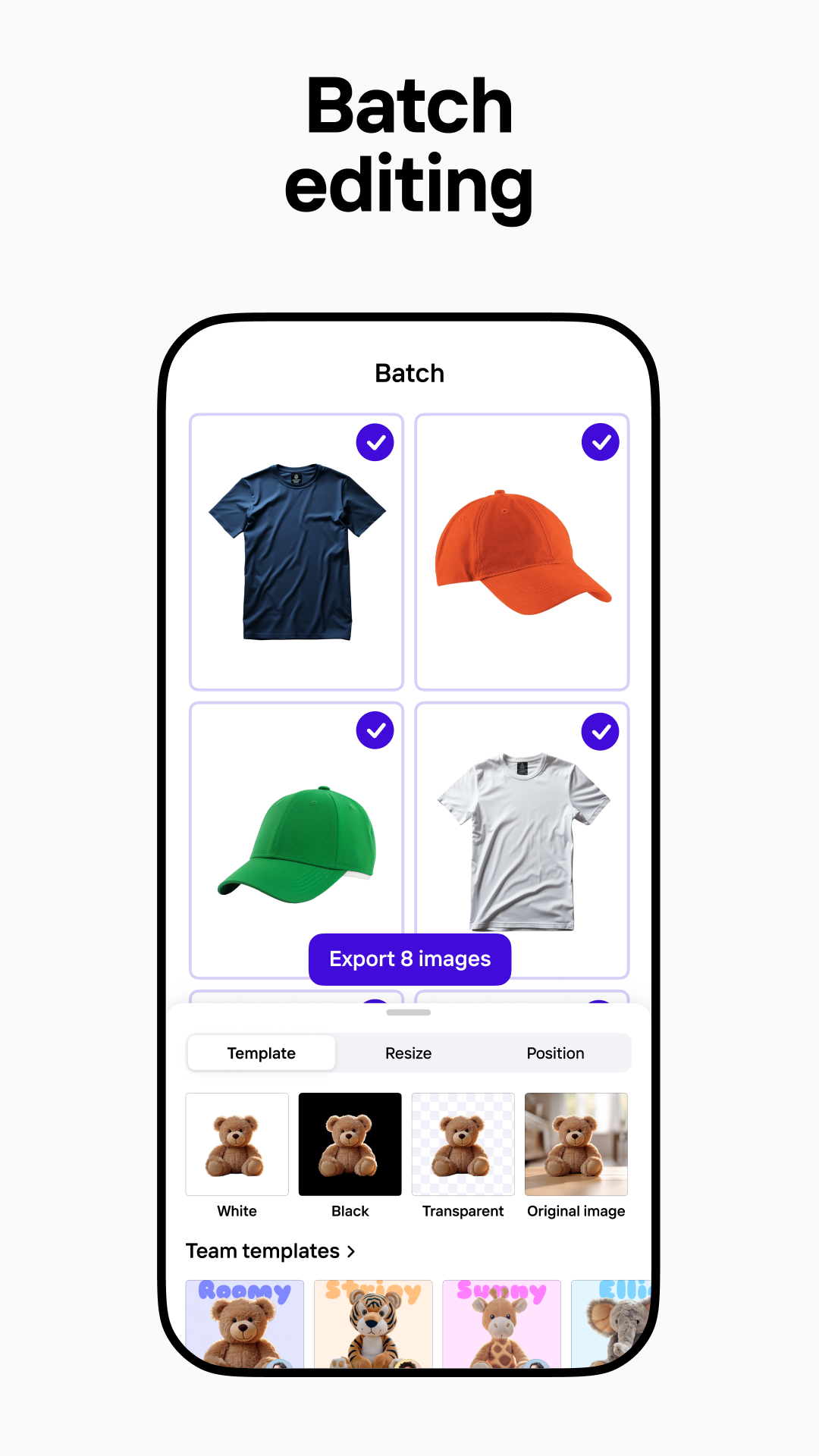 اسکرین شات 3 برنامه Photoroom AI Photo Editor