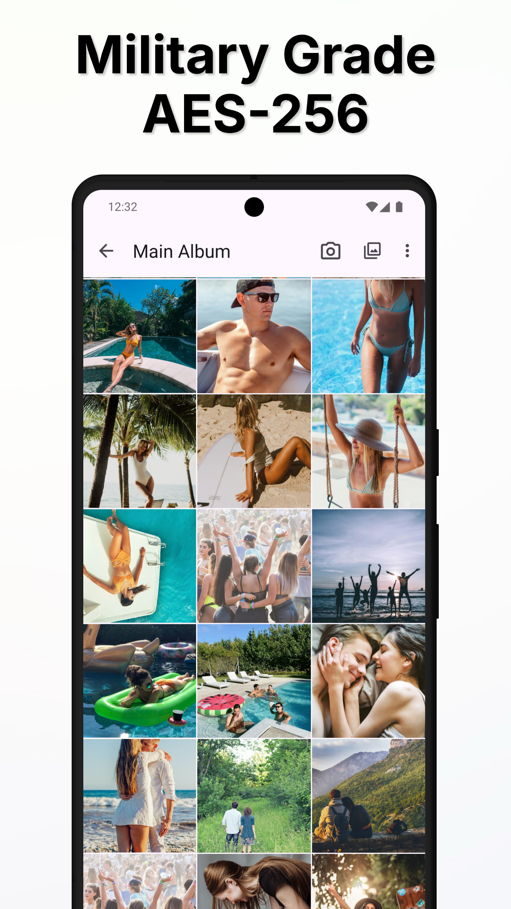 اسکرین شات 5 برنامه Clock Lock Secret Photo Vault