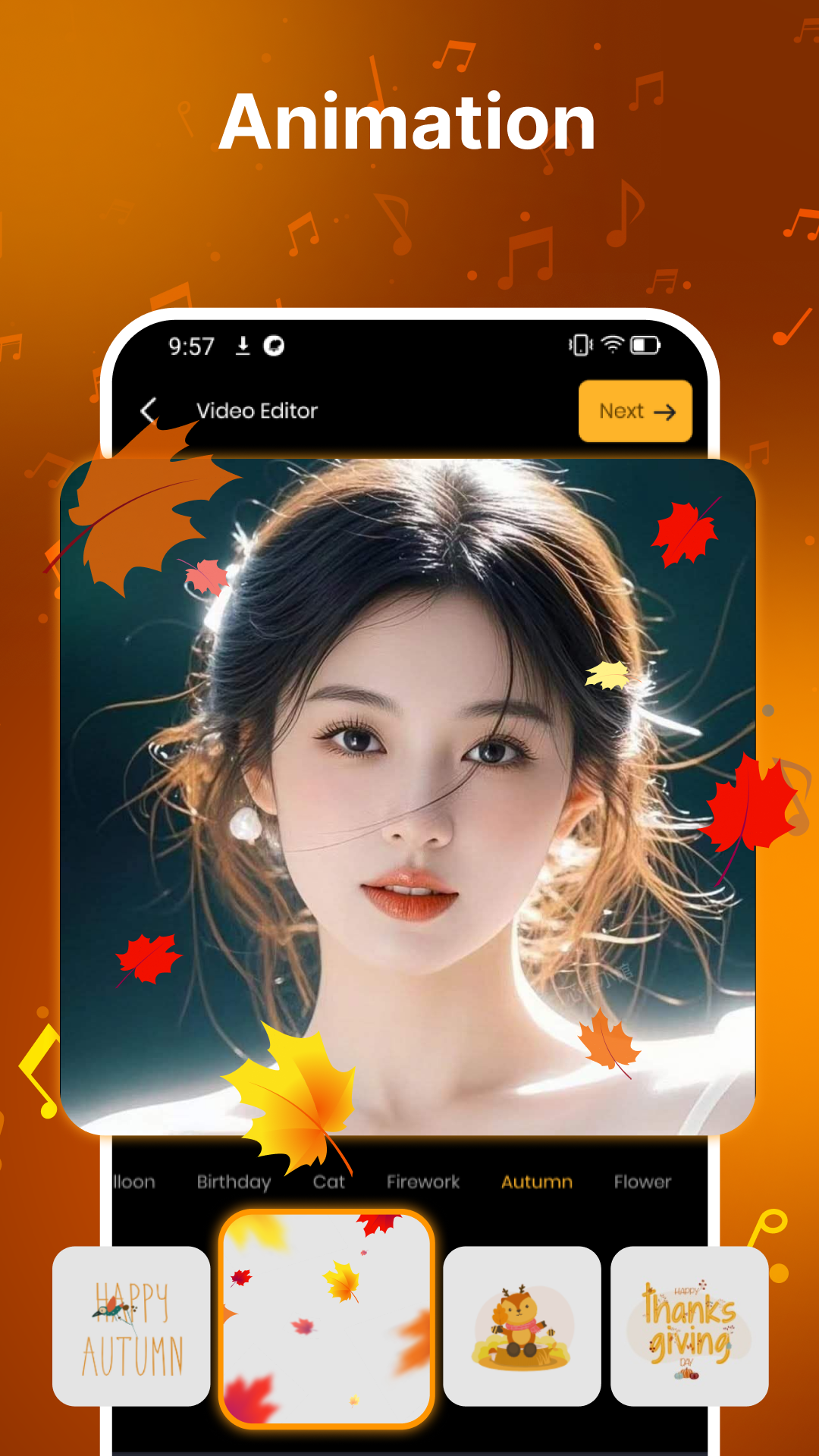 اسکرین شات 4 برنامه Photo Video Maker Music Song