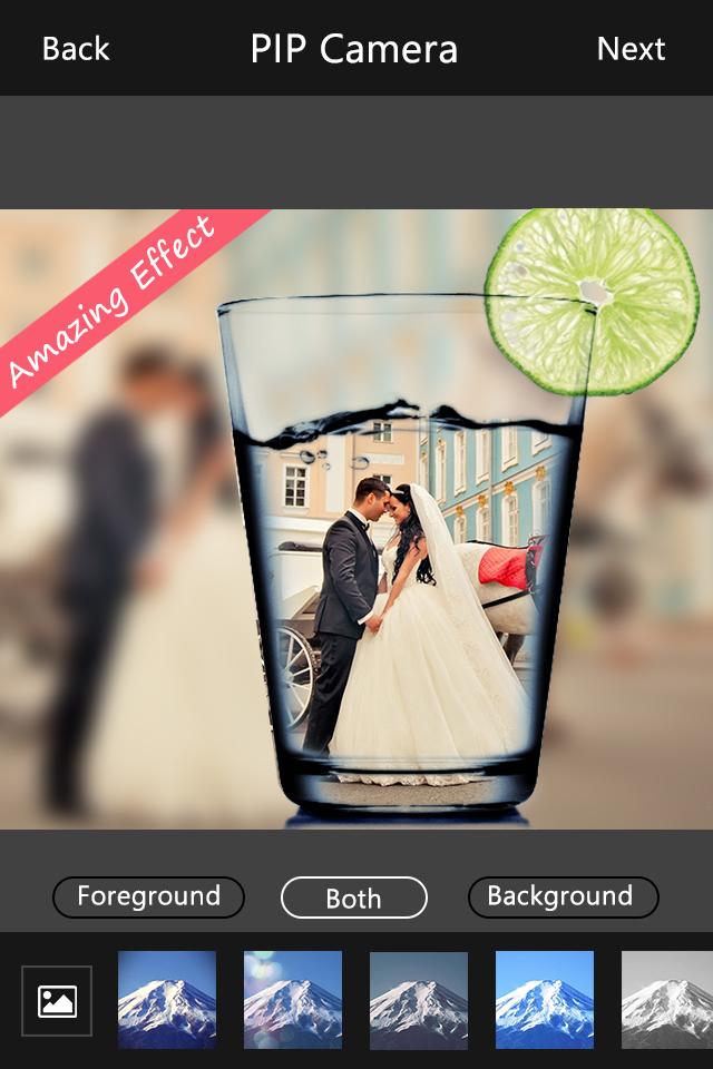 اسکرین شات 5 برنامه PIP Camera Photo Editor