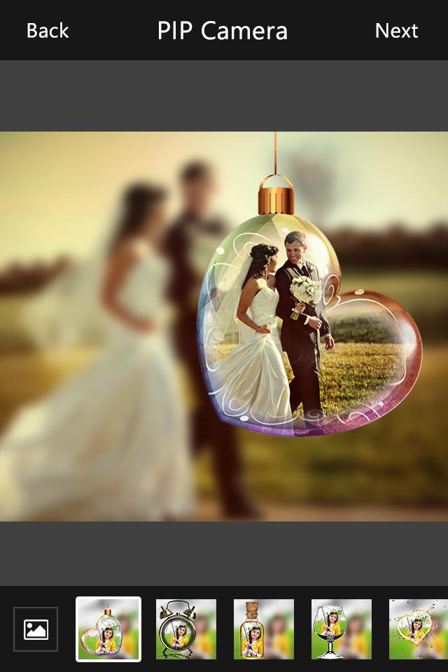 اسکرین شات 2 برنامه PIP Camera Photo Editor