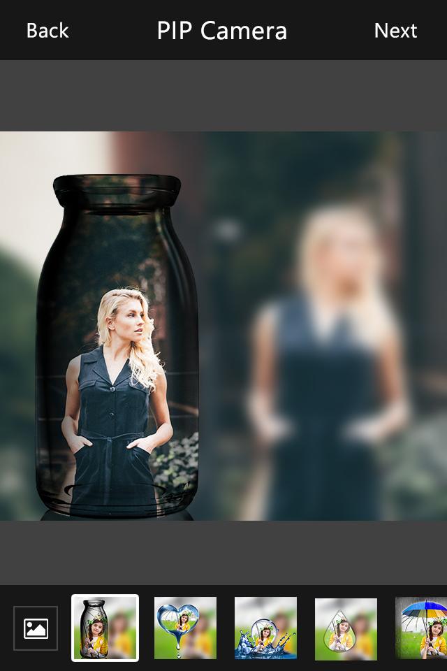 اسکرین شات 4 برنامه PIP Camera Photo Editor