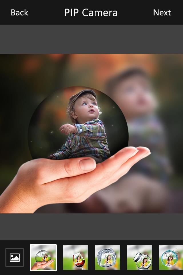 اسکرین شات 3 برنامه PIP Camera Photo Editor