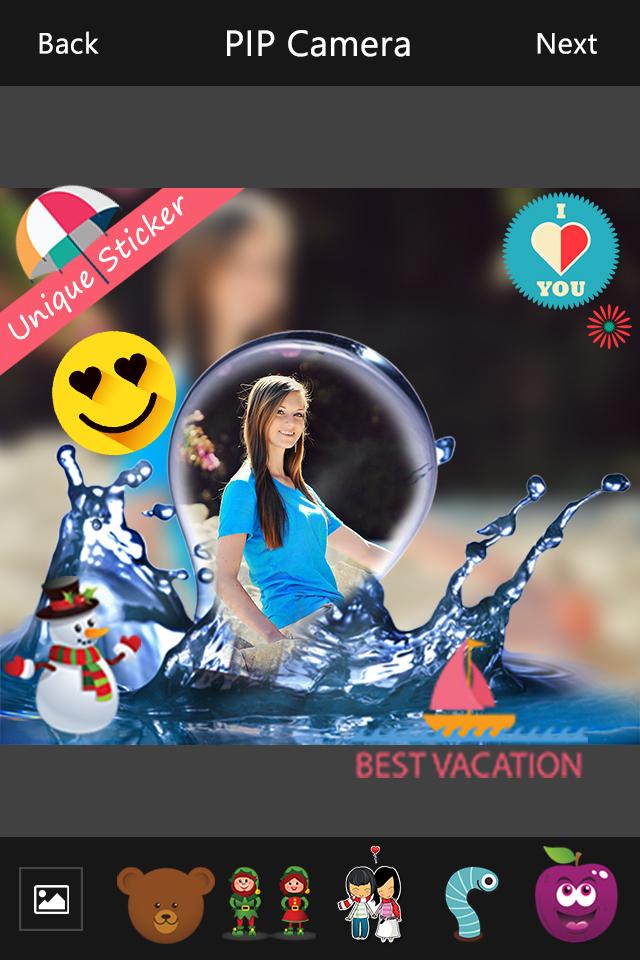 اسکرین شات 6 برنامه PIP Camera Photo Editor