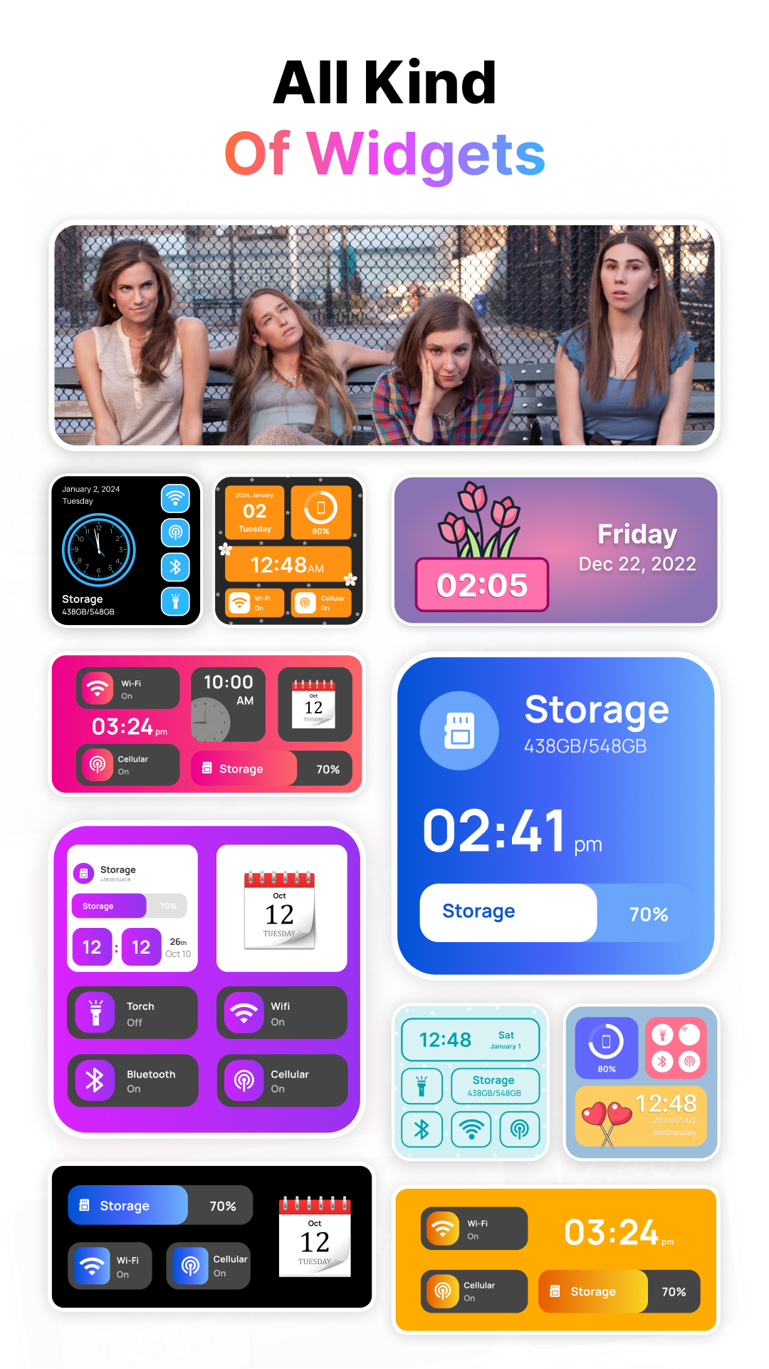 اسکرین شات 5 برنامه Color Widget App - i Widgets